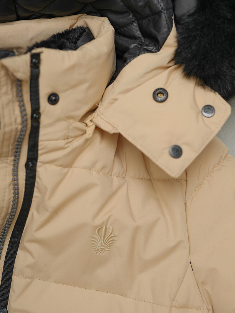 Dámská Bunda Béžová OZONEE O/W377Z