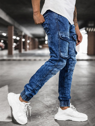 Pánské Džíny Jogger Modré OZONEE DR/TF070