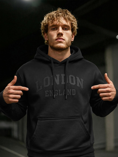 Pánská Mikina Černá OZONEE JS/8B1986/3