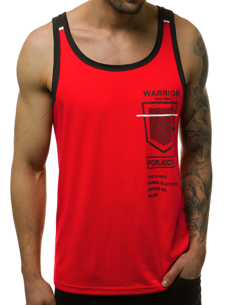 Pánské Tílko Červené OZONEE JS/SS11076