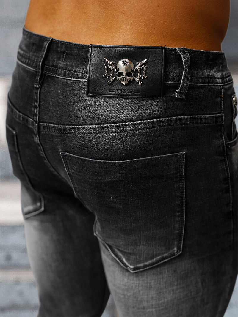 Pánské Džíny Černé OZONEE NB/MP0169G