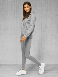 Dámská dvoudílná tepláková souprava Šedý OZONEE JS/CKW02