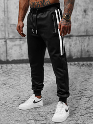 Pánské Tepláky Černé OZONEE JS/8K181