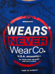 Pánské Tričko Modré OZONEE JS/SS10925Z