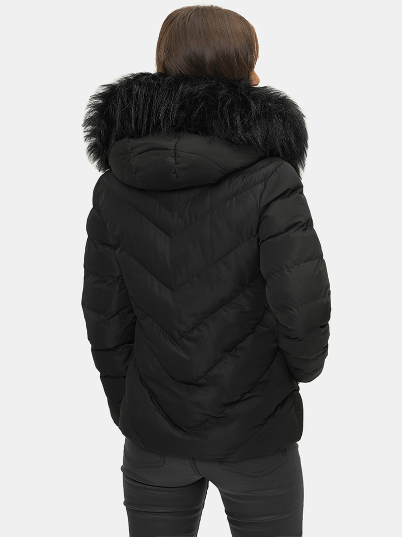 Dámská Zimní Bunda Černá OZONEE JS/M727/392