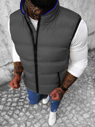 Pánská Vesta Šedá OZONEE N/7131