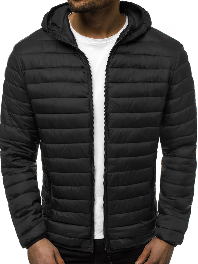 Pánská Bunda Černá OZONEE JS/LY35