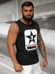 Pánské Tílko Černé OZONEE JS/8B1719/3Z