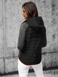 Dámská Bunda Černá OZONEE JS/8M913/392