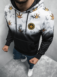 Pánská Mikina Bílo-Černá OZONEE O/HM529