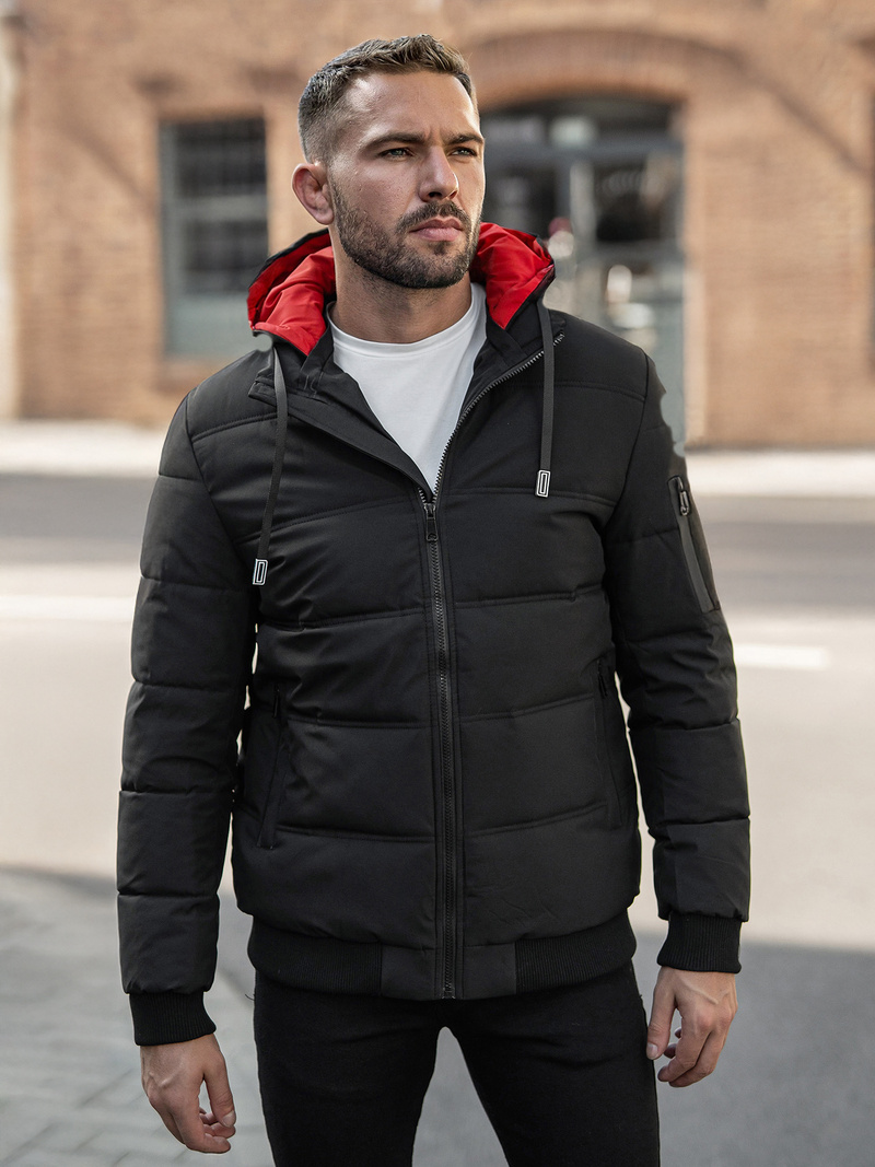 Pánská Bunda Černá OZONEE JS/31M5003Z