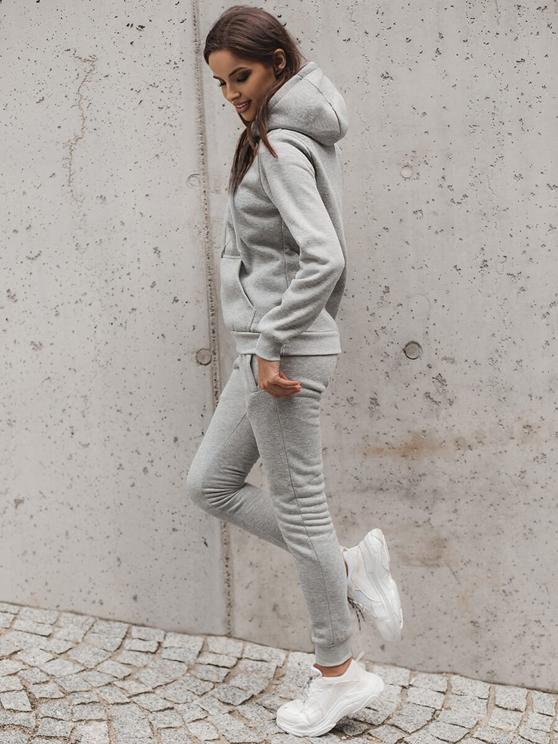 Dámská dvoudílná tepláková souprava Šedý OZONEE JS/68C20382/2