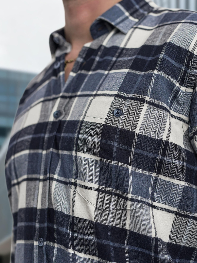 Pánská Košile Námořnická Modřá OZONEE V/V175