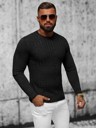 Pánský Svetr Černý OZONEE O/ZZ190126