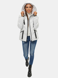 Dámská Zimní Bunda Bílá OZONEE JS/M739/281