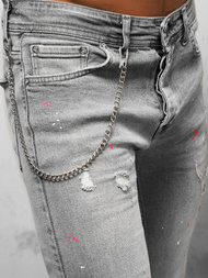 Pánské Džíny Šedé OZONEE O/WE1004