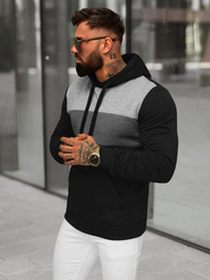 Pánská Mikina Černá OZONEE JS/8B1312/3