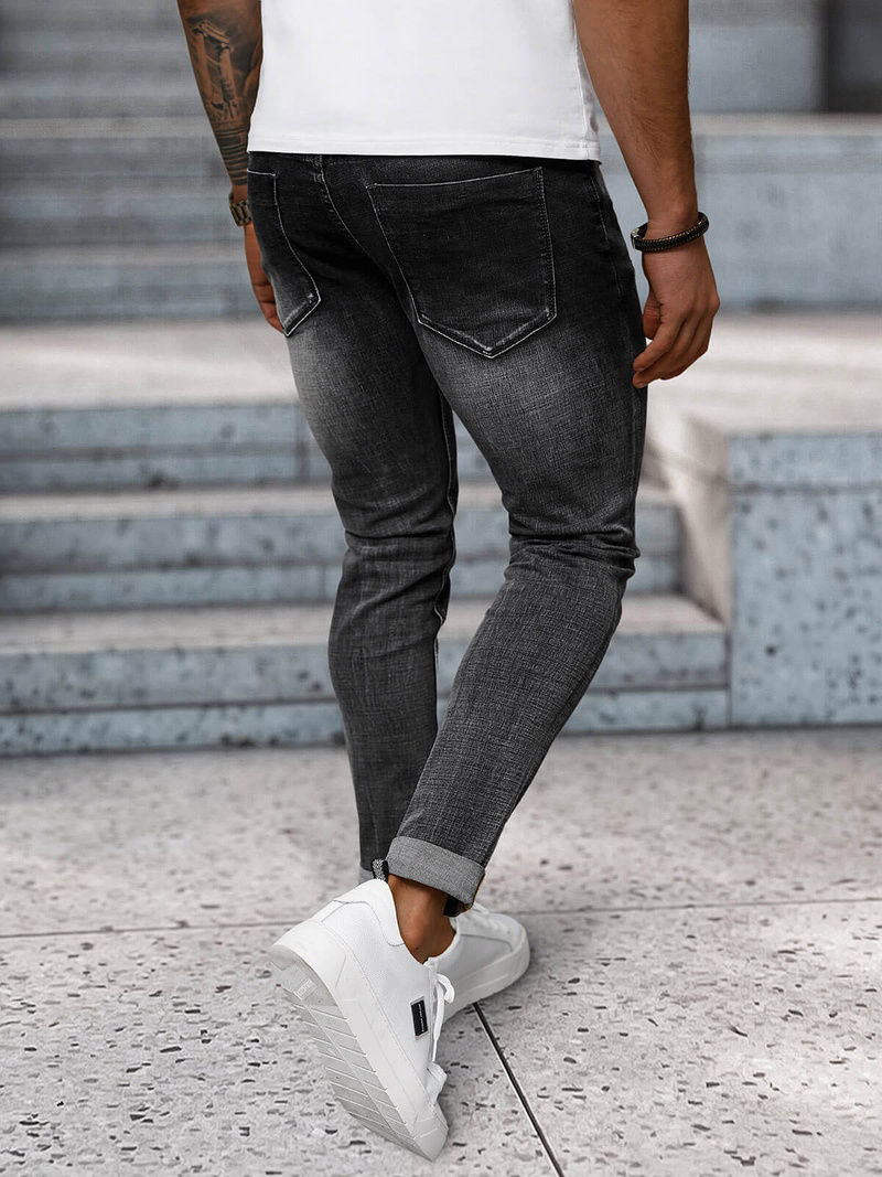 Pánské Džíny Černé OZONEE NB/MP0169G