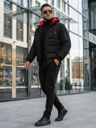 Pánská Bunda Černá OZONEE JS/31M5003Z