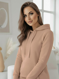 Dámská Mikina Tmavě-Béžové OZONEE JS/YS10003/91Z