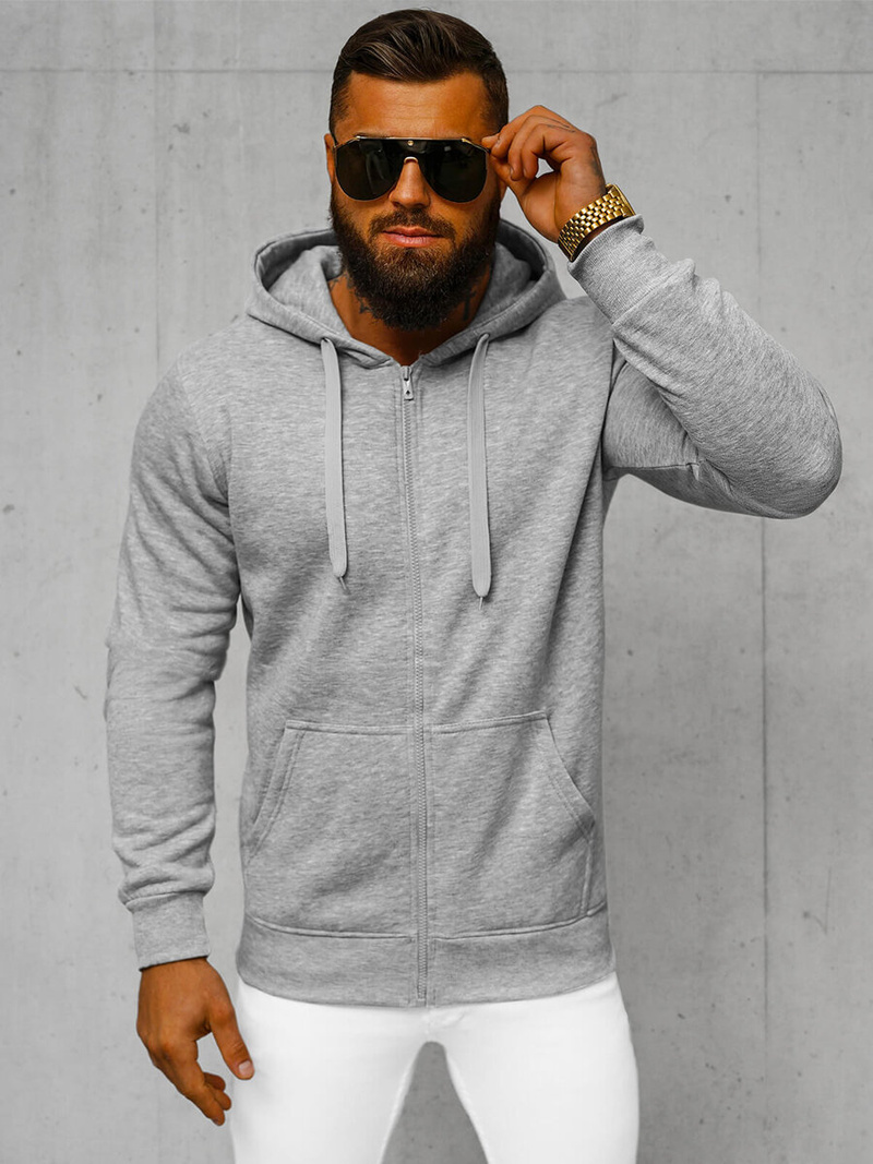 Pánská Mikina Šedá OZONEE JS/2008Z