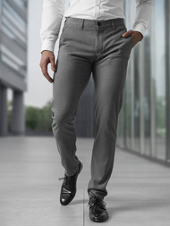 Мъжки панталони тъмносиво OZONEE V/6545