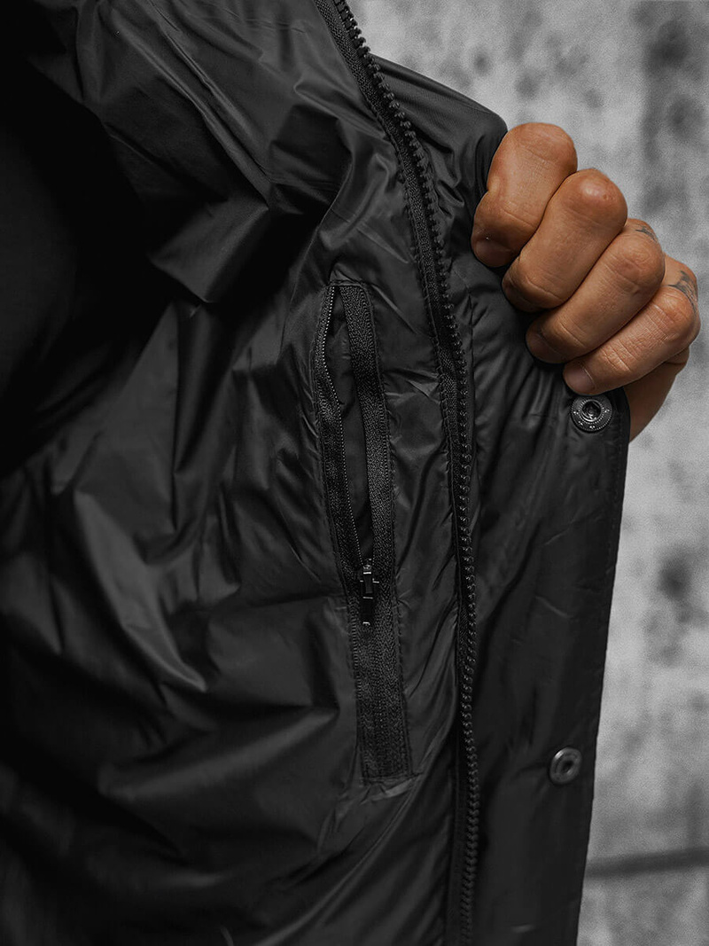 Pánská Bunda Černá OZONEE JS/5M3102/392