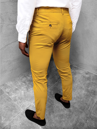 Pánské Chino Kalhoty Žluté OZONEE JB/JP1146/3