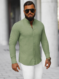 Pánská Košile Khaki OZONEE O/V114