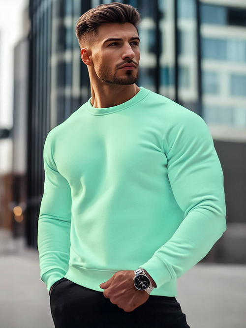 Pánská Mikina Mentolová OZONEE JS/2001-10Z