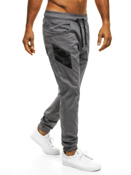 Pánské Kalhoty Jogger Šedé OZONEE A/706