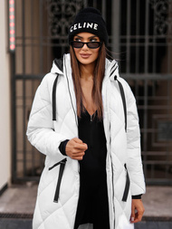 Dámská Bunda Bílá OZONEE JS/5M3168/281Z