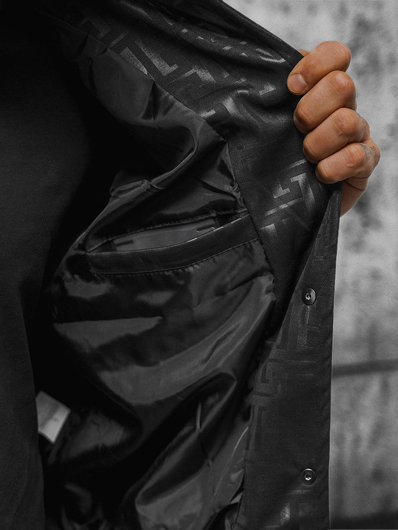 Pánská Bunda Černá OZONEE O/3A172