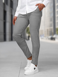 Pánské Kalhoty Černobílé OZONEE DJ/5531Z