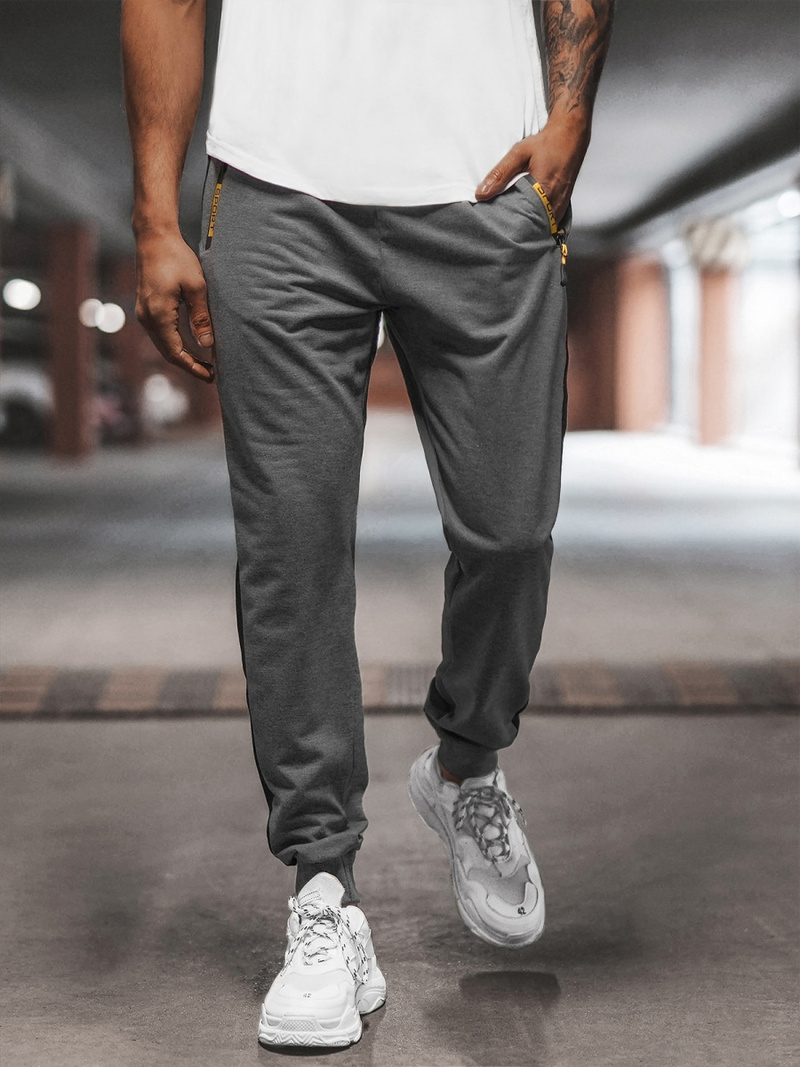 Pánské Tepláky Grafitové OZONEE JS/68K10339Z