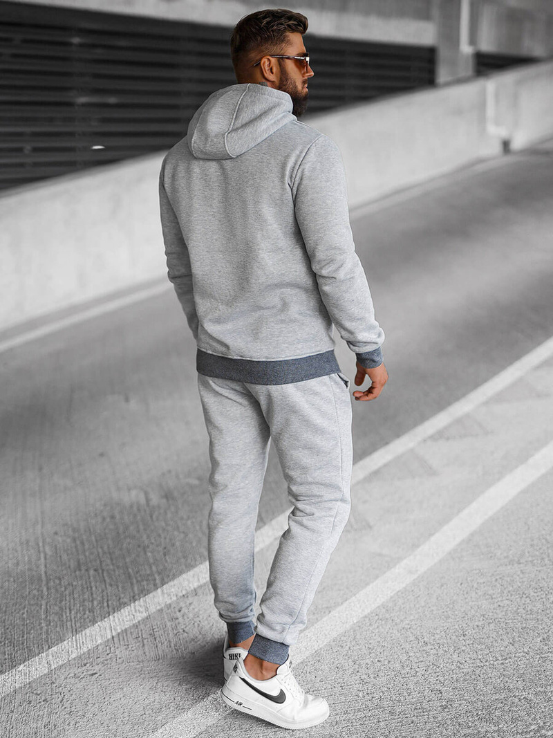 Pánská Tepláková Souprava Šedá OZONEE JS/8C59/2Z