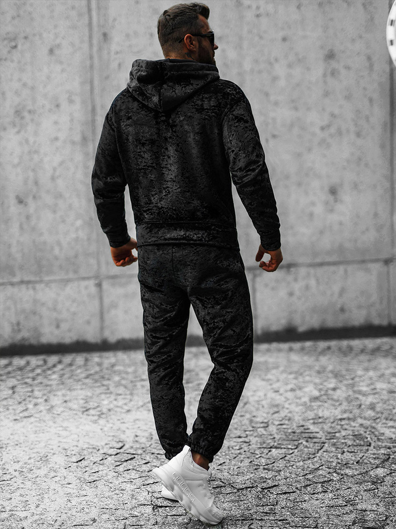 Pánská Tepláková Souprava Černá OZONEE O/D8123/9153