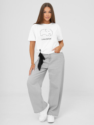 Dámské Tričko Bílo-Černé OZONEE JS/RJ77247