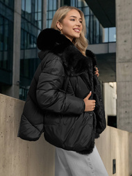 Dámská Bunda Černá OZONEE O/16M9179/392Z