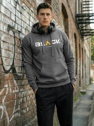 Pánská Mikina Grafitová OZONEE JS/8B1756/5Z