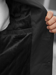 Pánský Kabát Černý OZONEE JS/79M3127Z