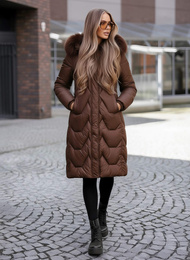 Dámská Zimní Bunda Čokoláda OZONEE JS/5M3229/158