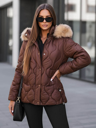 Dámská Bunda Čokoláda OZONEE JS/5M3226/158Z