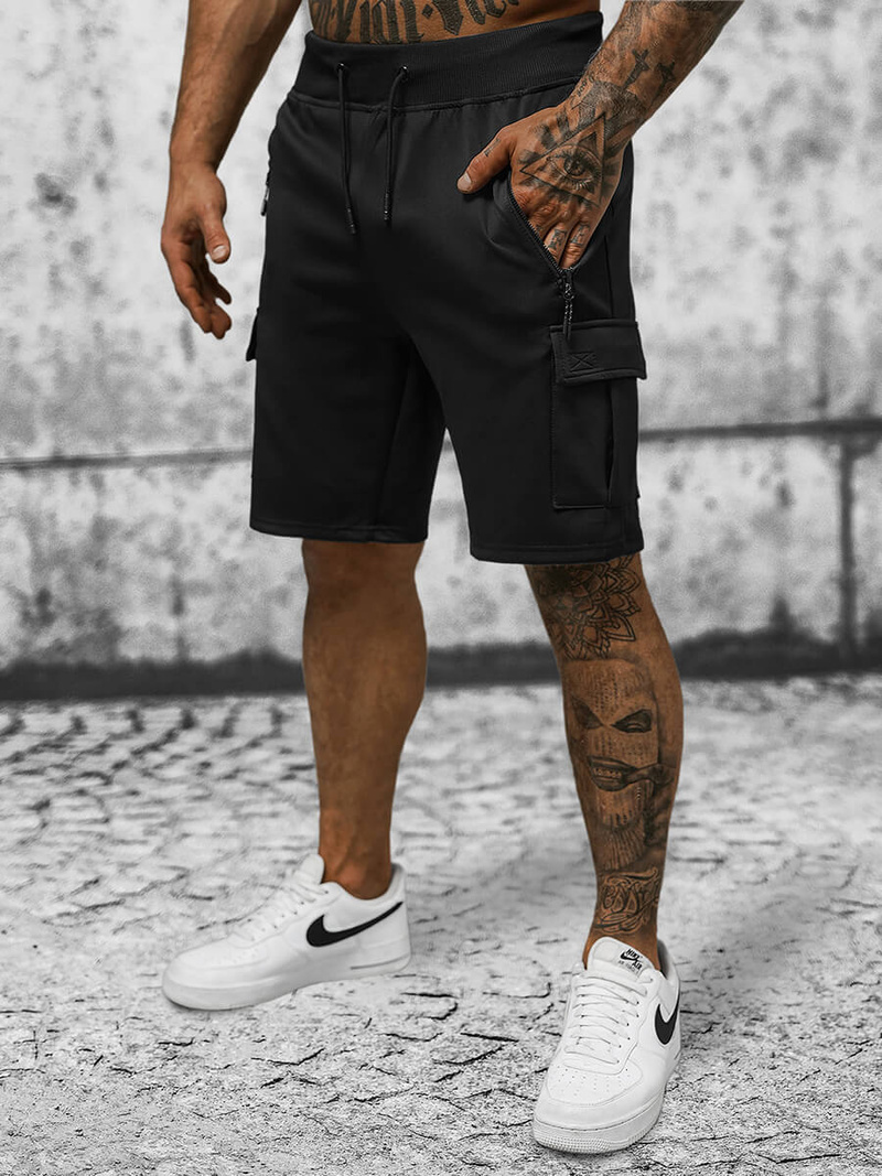 Pánské Kraťasy Černé OZONEE JS/8K1127/3