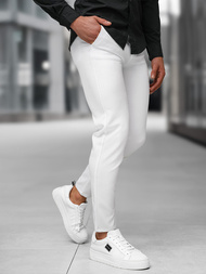 Pánské Chino Kalhoty Bílé OZONEE DJ/5526Z