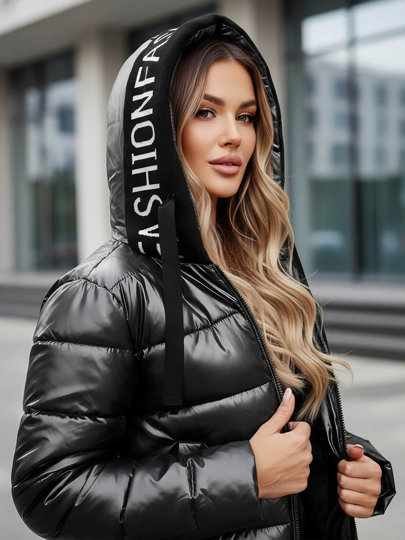 Dámská Bunda Černá OZONEE JS/5M3188/392Z