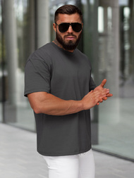 Pánské Tričko Grafitové OZONEE JS/67T1298/5