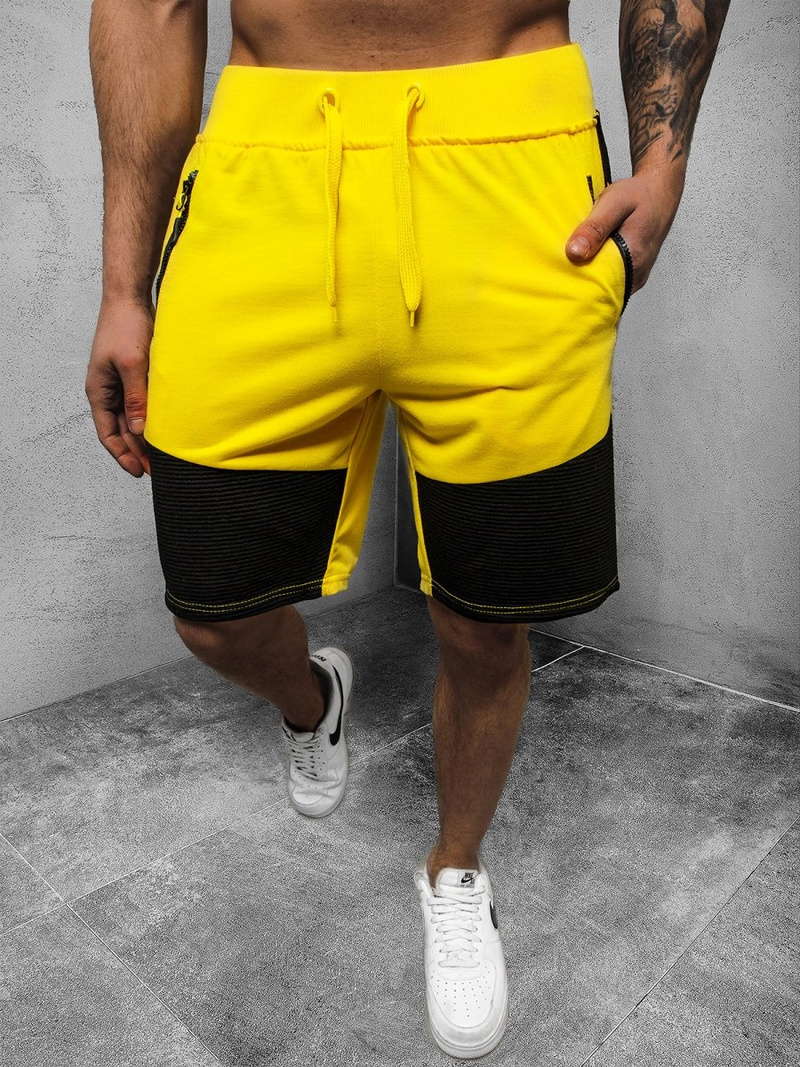 Pánské kraťasy Žluté OZONEE JS/68K10066