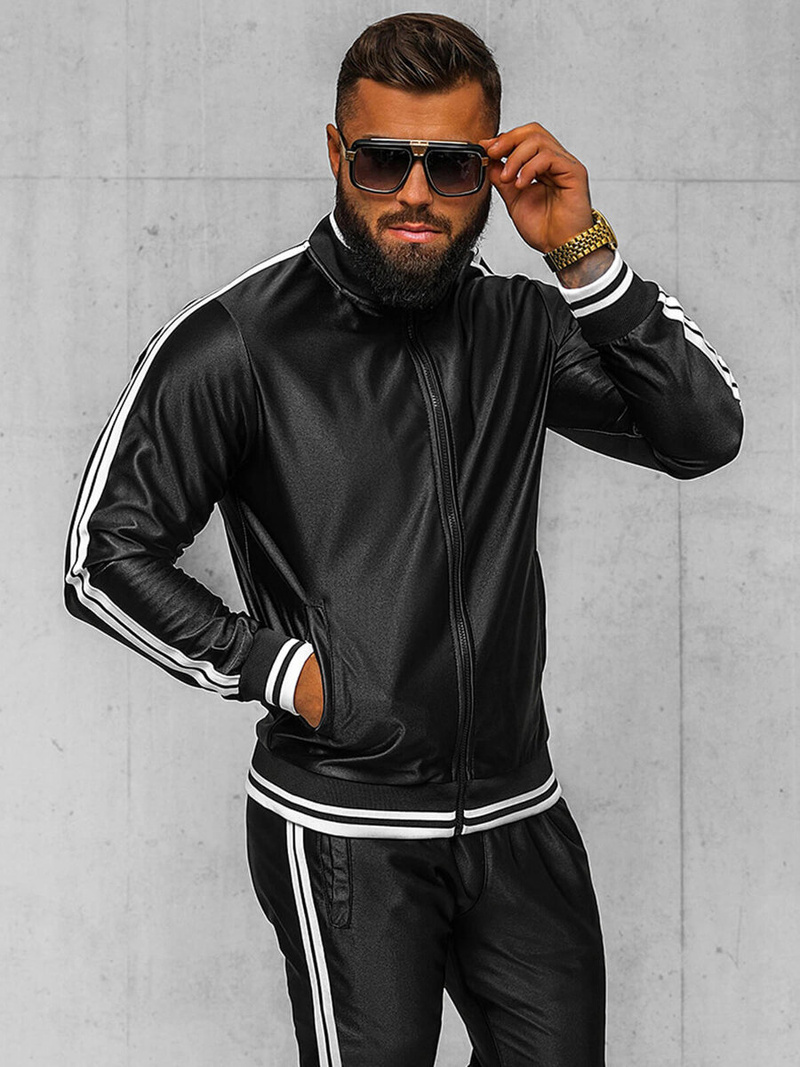 Pánská Tepláková Souprava Černá OZONEE O/3C103/9