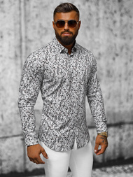 Pánská Košile Šedé OZONEE O/V63